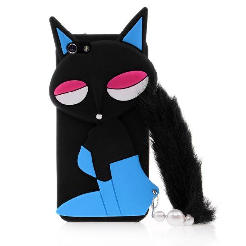 iPhone 5 5S 3D FOX Case (Black)